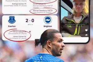 开云在线直播-想他了吗？格拉利什2场4助，哈兰德开吹：杰克-德布劳内在埃弗顿